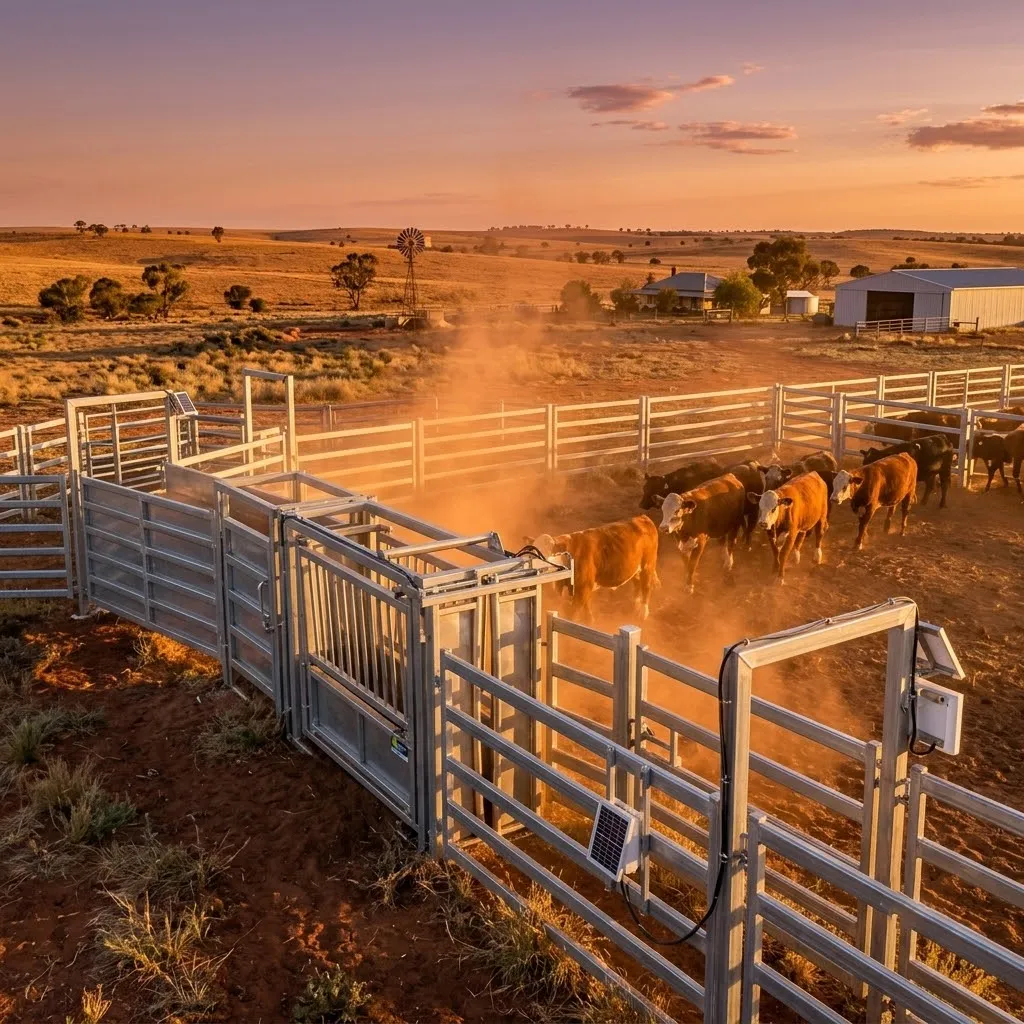 Large-scale Australian smart pasture using SIGAN ICAR certified RFID livestock ear tags and readers.